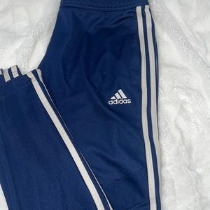 Blue adidas bottoms